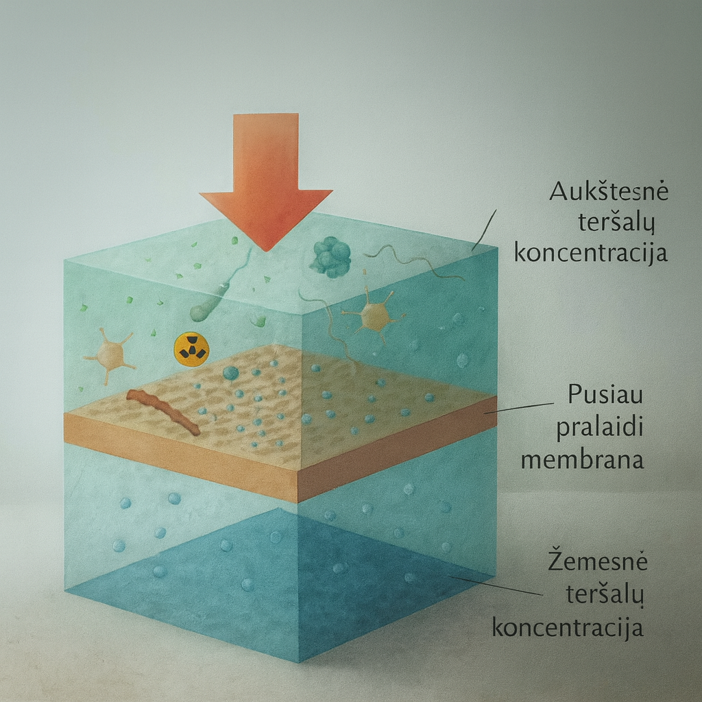Kaip veikia atbulinis osmosas
